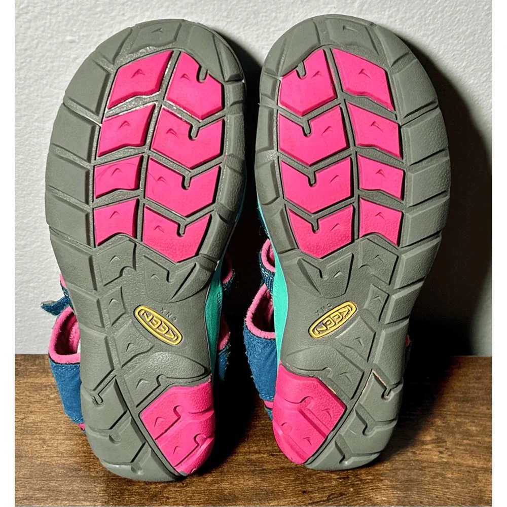 Keen Newport H2 Girls Youth Sandals Blue & Pink Sz 5